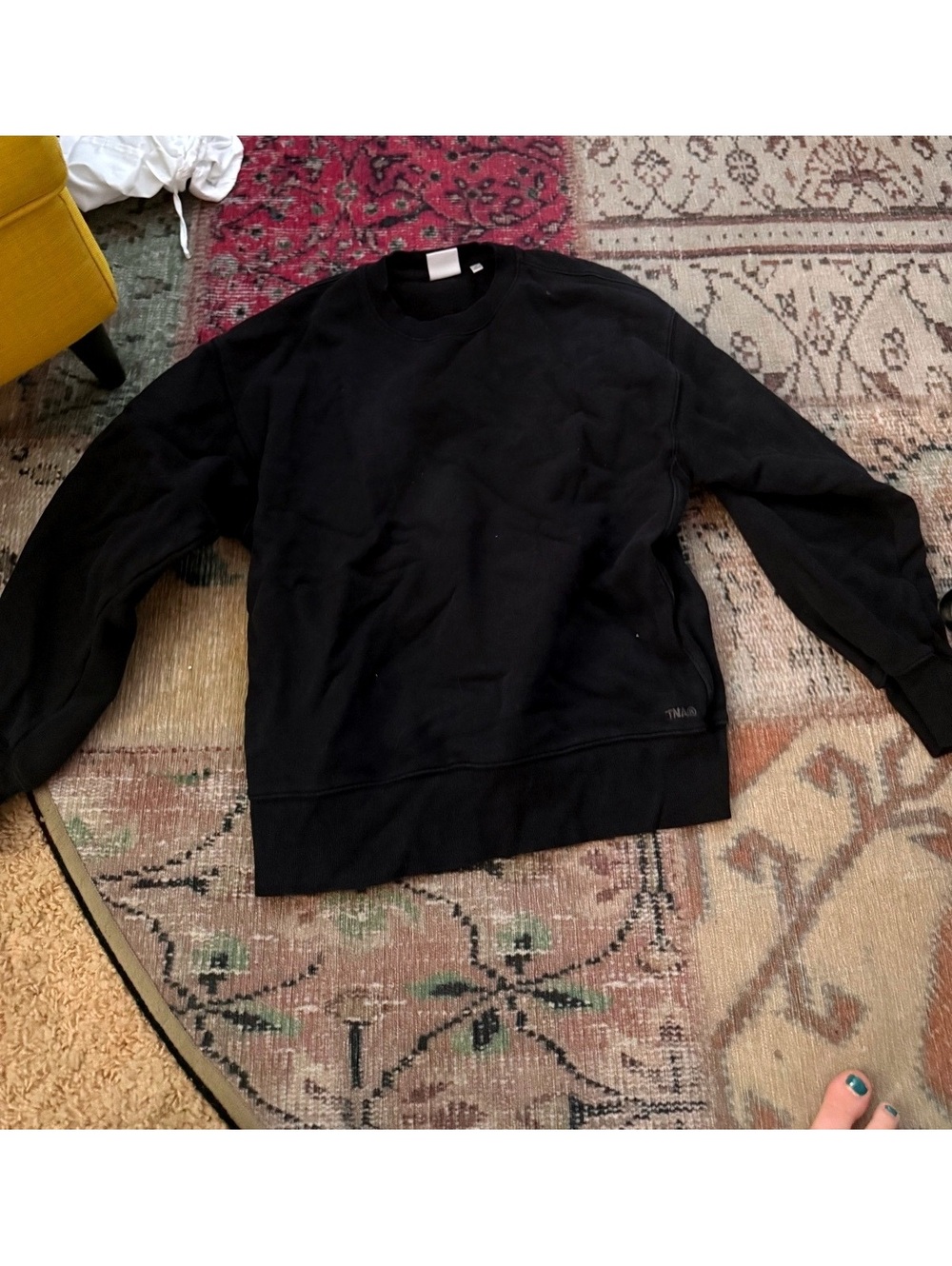 Aritzia TNA cozy fleece boyfriend sweatshirt medium fit